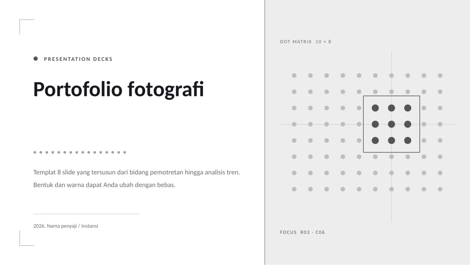 Slide 1 — Portofolio fotografi