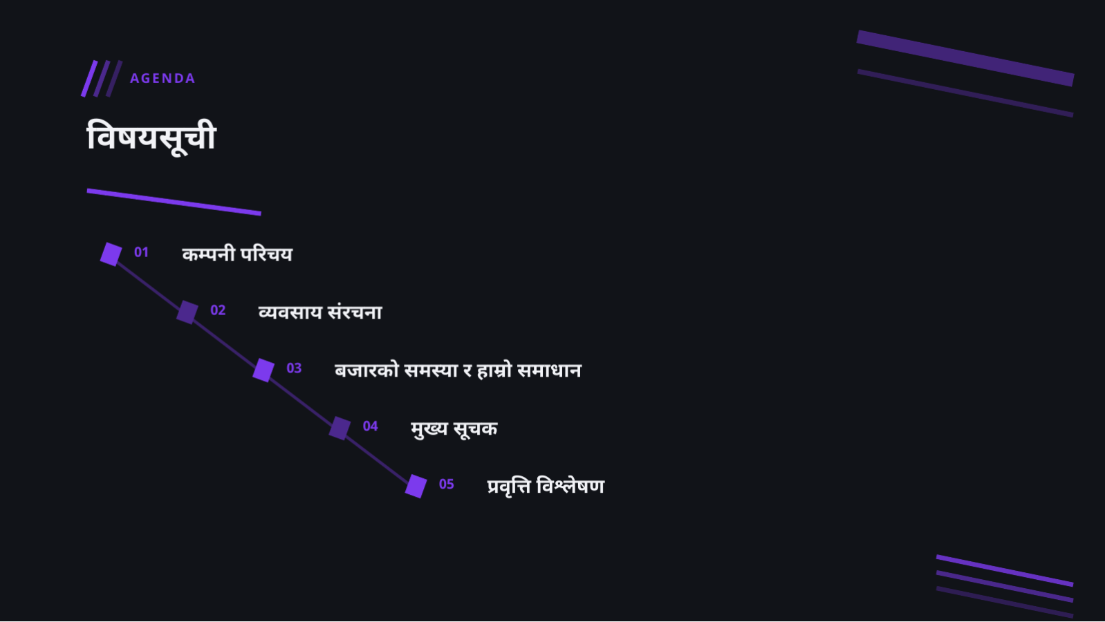स्लाइड 2 — स्टार्टअप IR पिच डेक (डार्क)