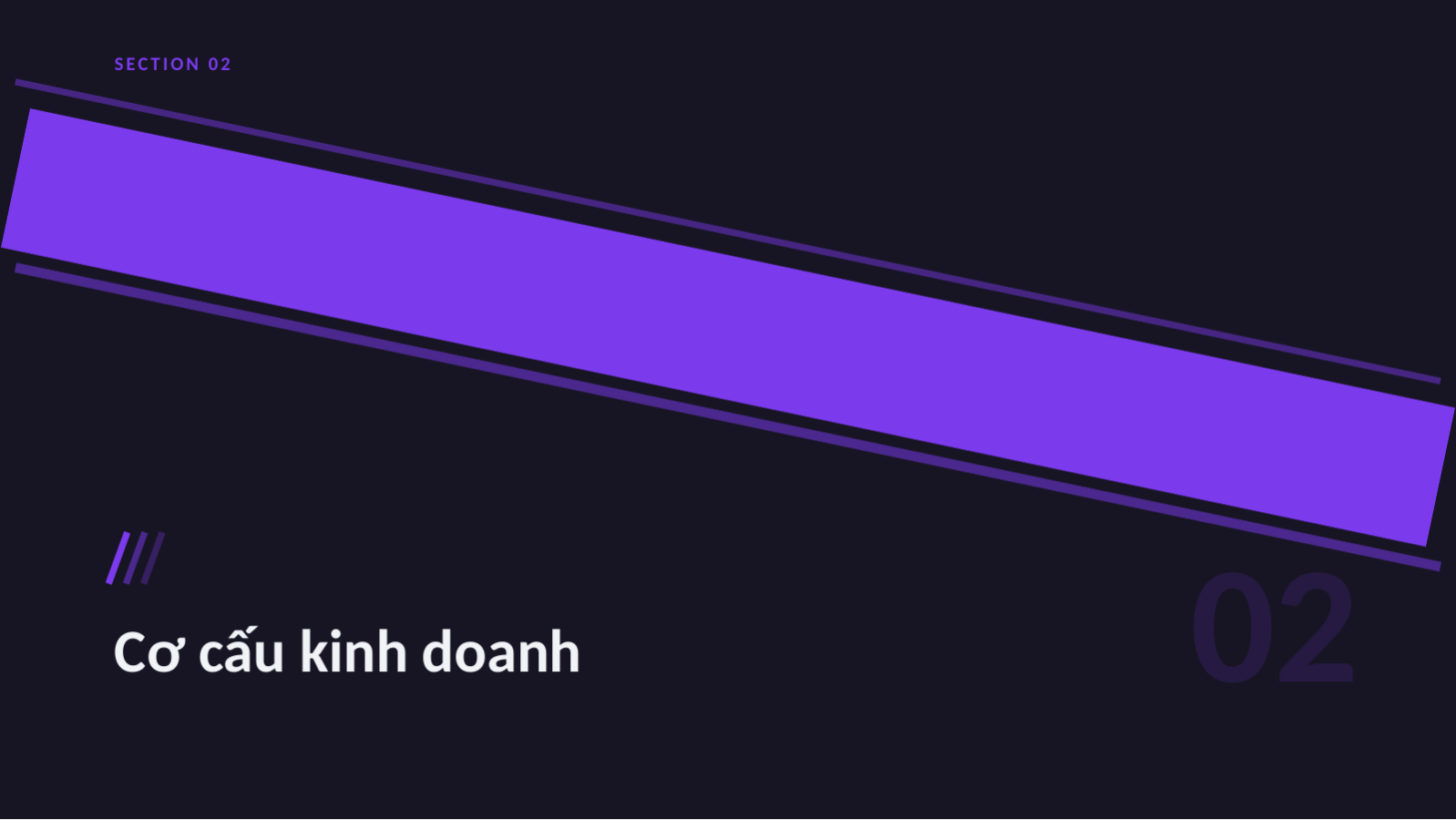 Trang chiếu 5 — Pitch deck IR khởi nghiệp (nền tối)