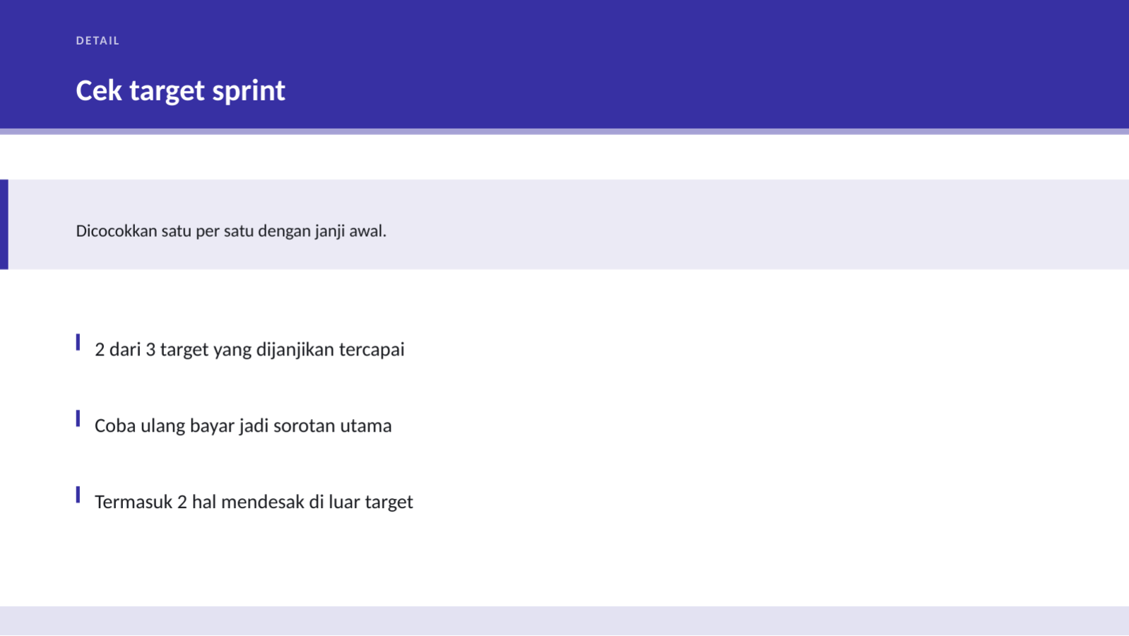 Slide 4 — Materi tinjauan sprint