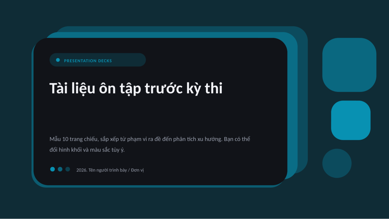 Trang chiếu 1 — Tài liệu ôn tập trước kỳ thi