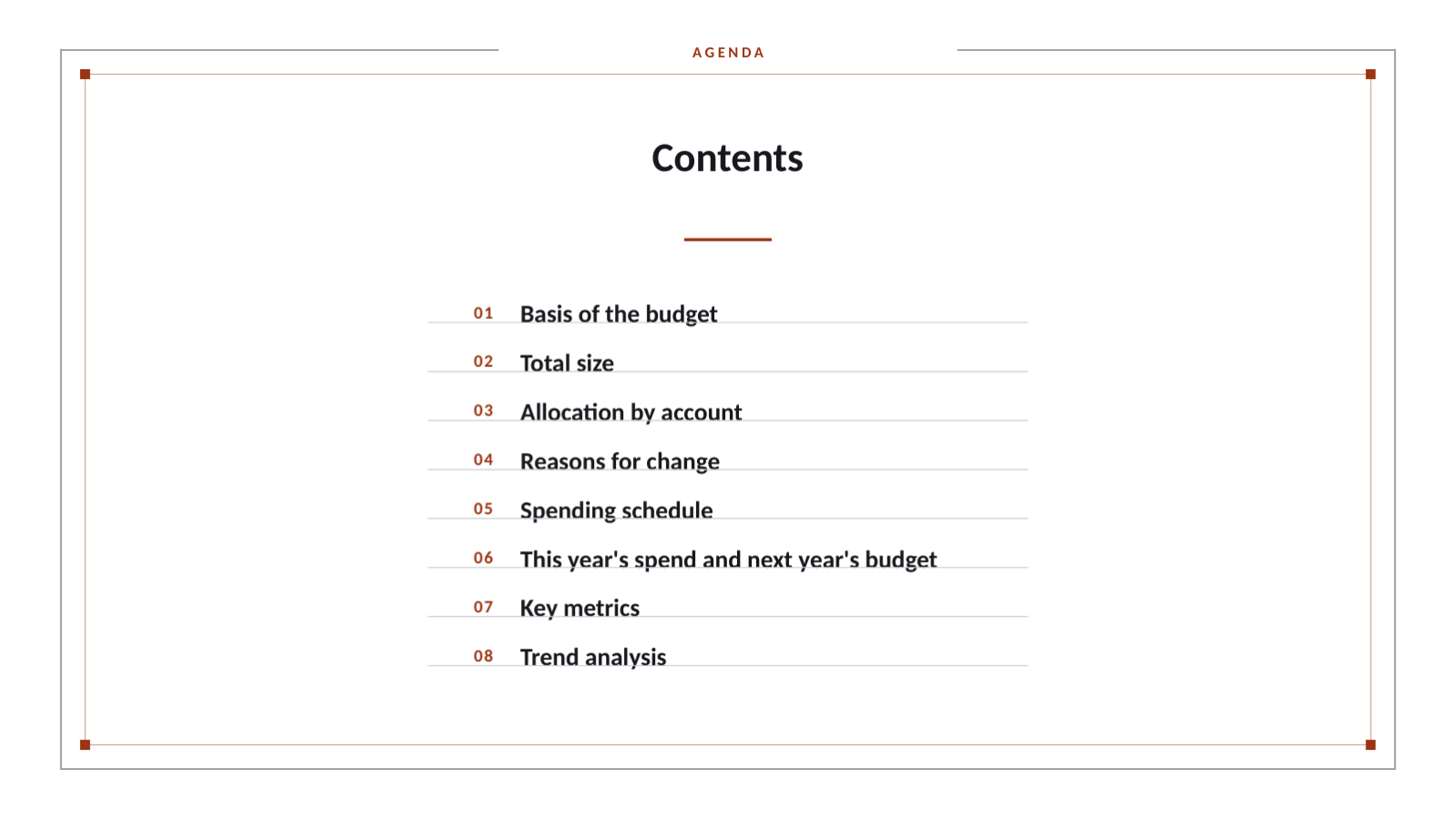 Slide 2 — Budget Planning Deck