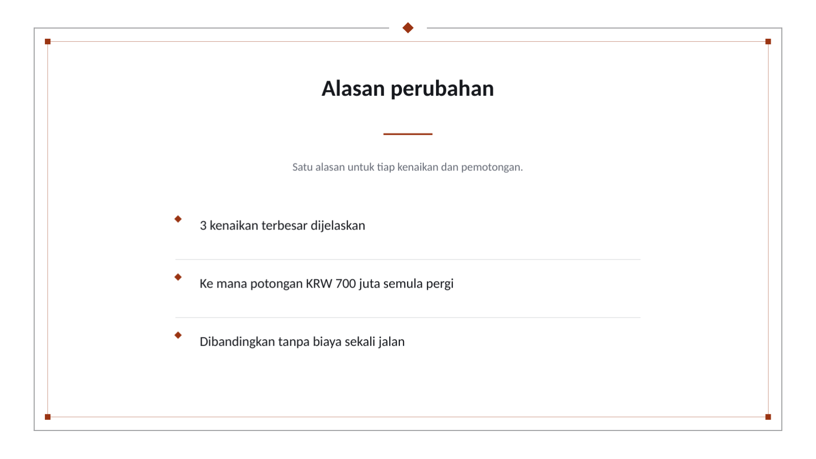 Slide 10 — Presentasi rencana anggaran
