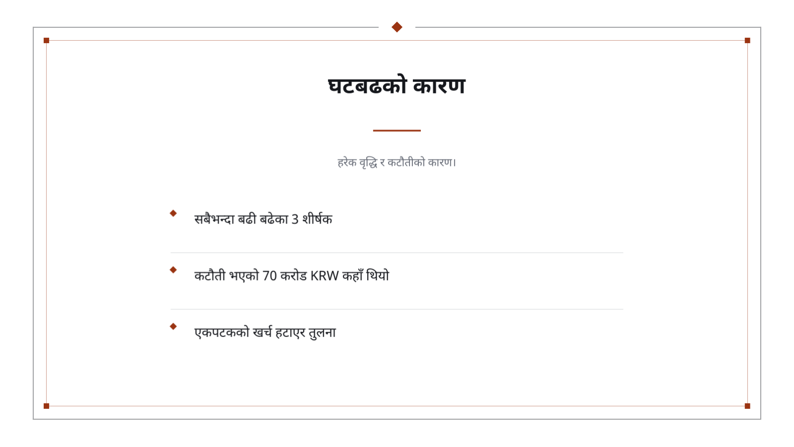 स्लाइड 10 — बजेट योजना प्रस्तुति