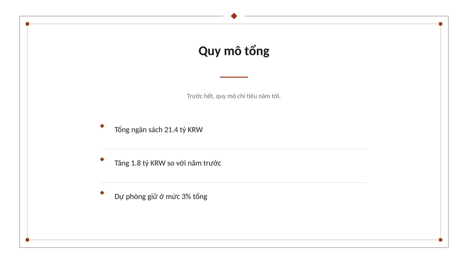 Trang chiếu 6 — Trình bày kế hoạch ngân sách