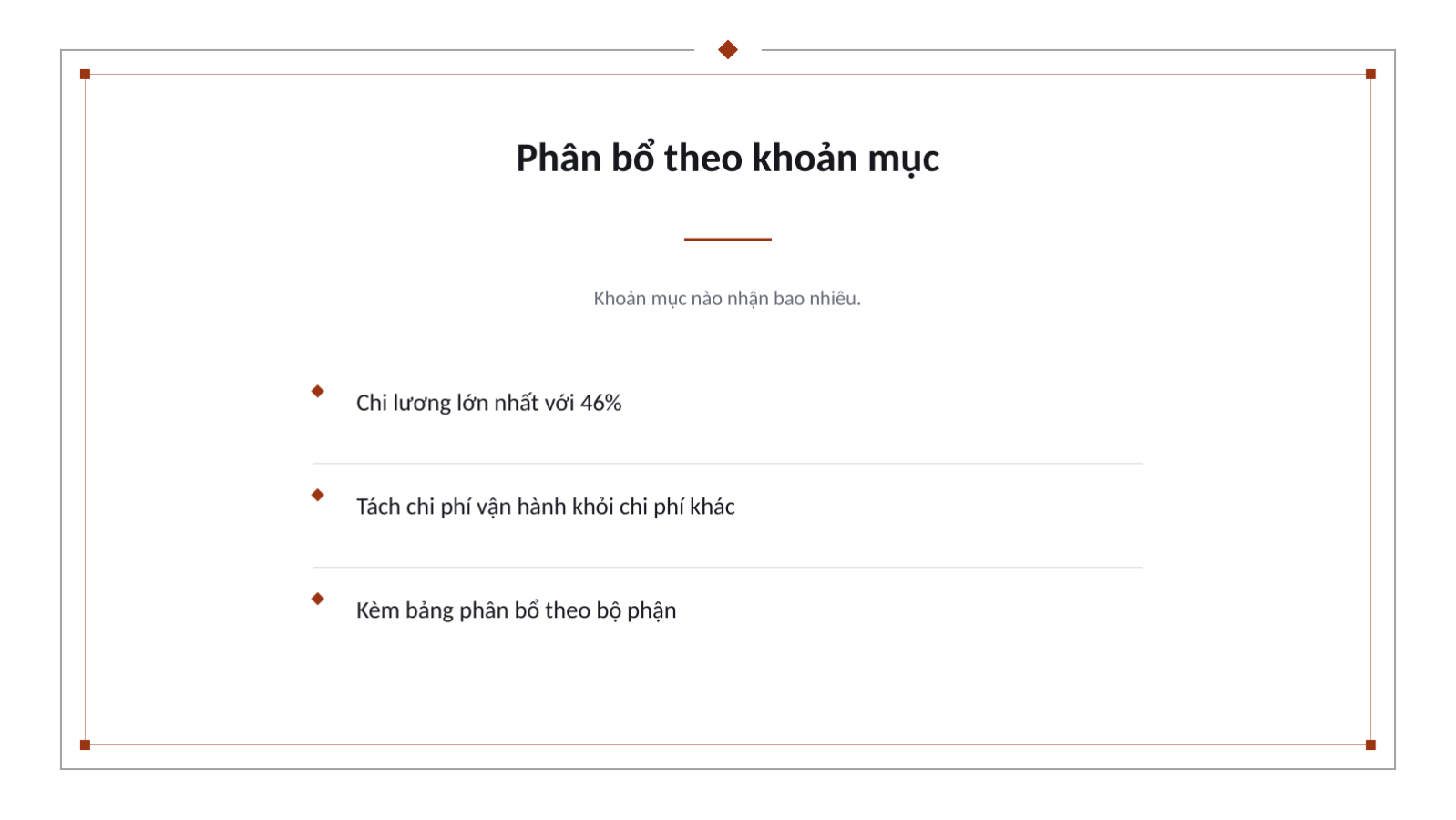 Trang chiếu 8 — Trình bày kế hoạch ngân sách