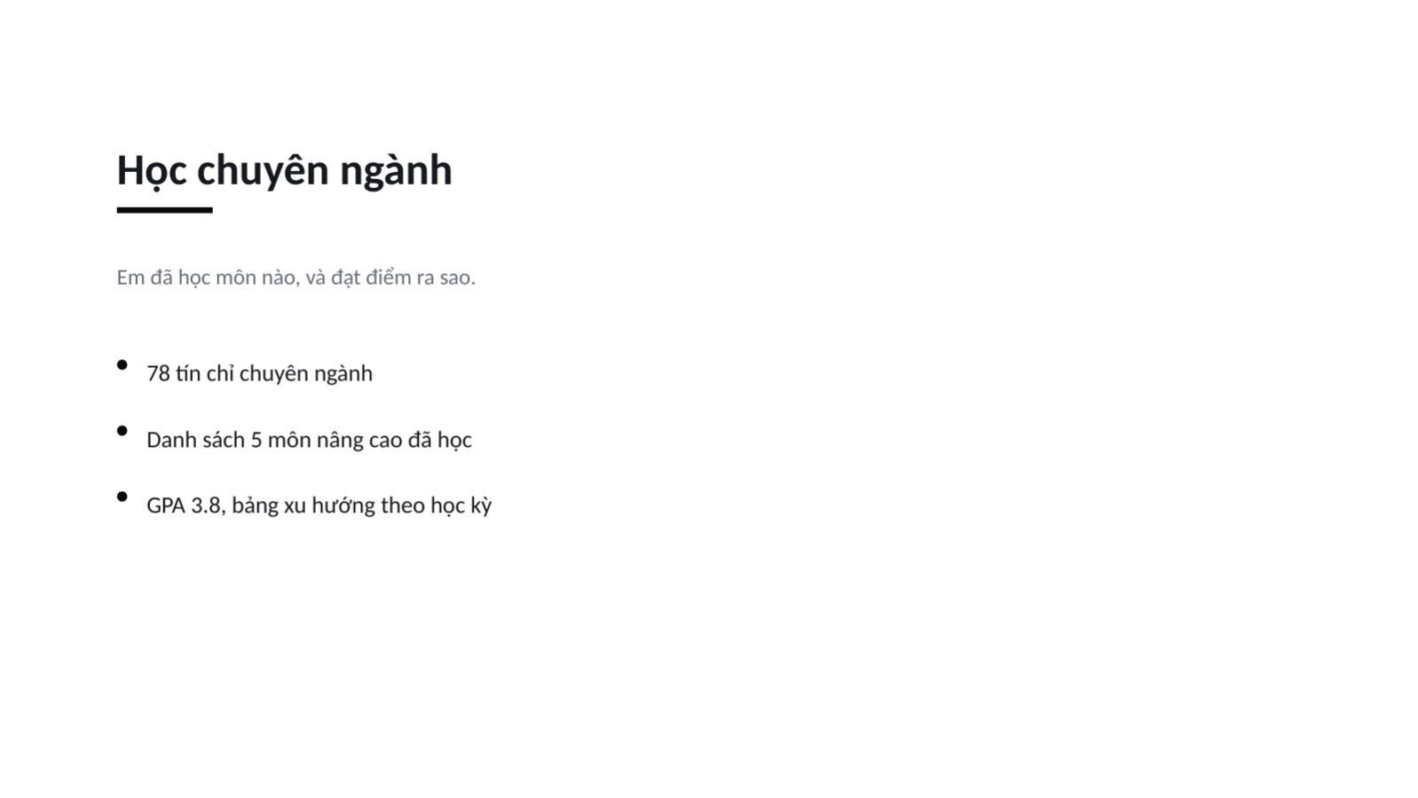 Trang chiếu 4 — Portfolio học sinh