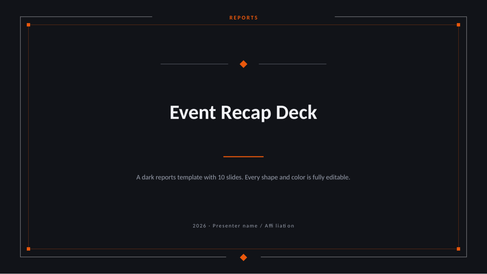 Slide 1 — Event Recap Deck