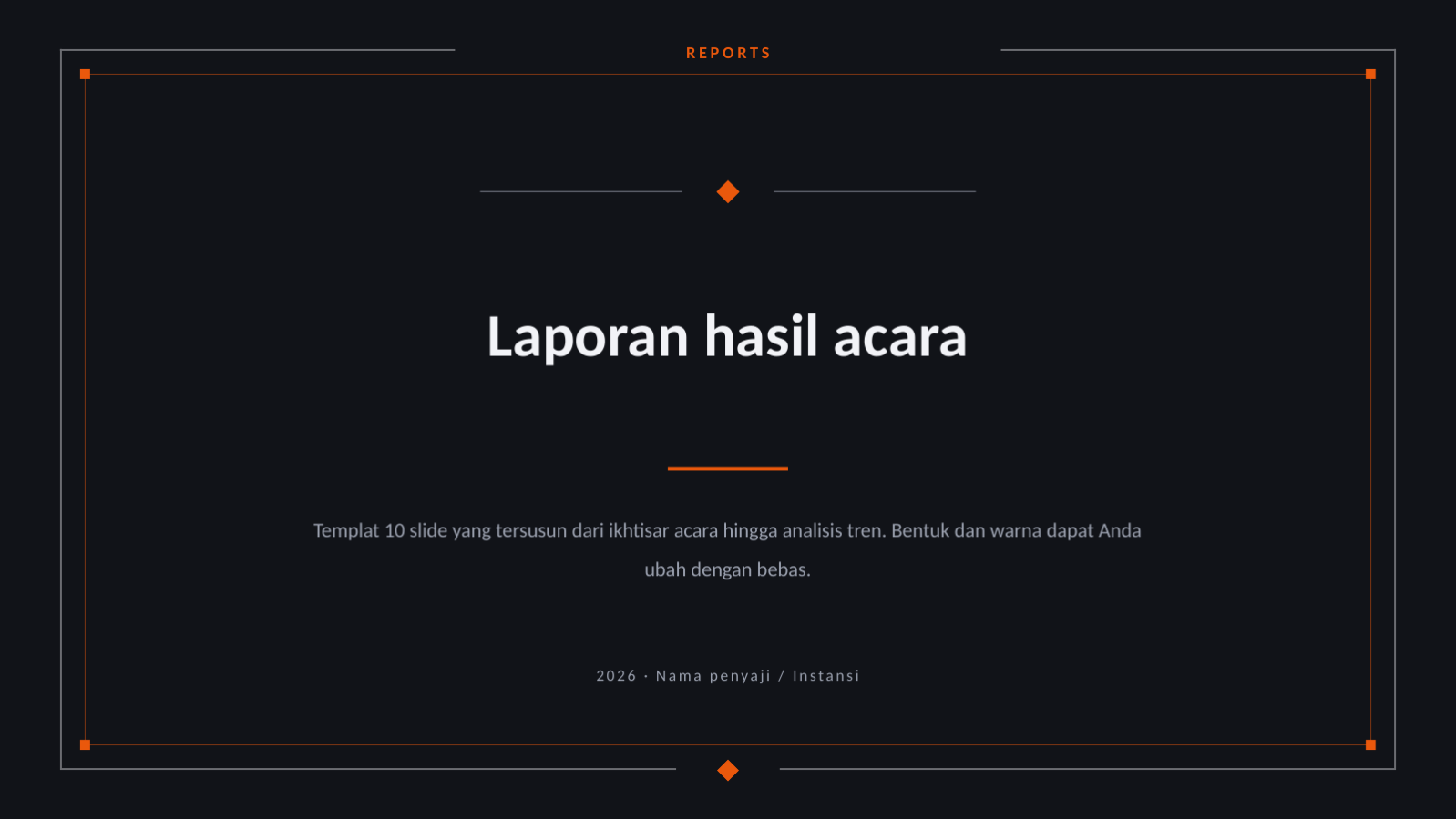 Slide 1 — Laporan hasil acara