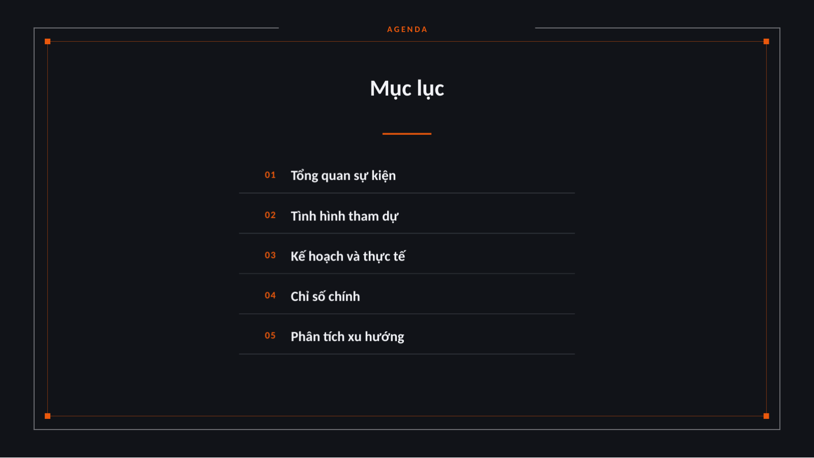 Trang chiếu 2 — Báo cáo kết quả sự kiện