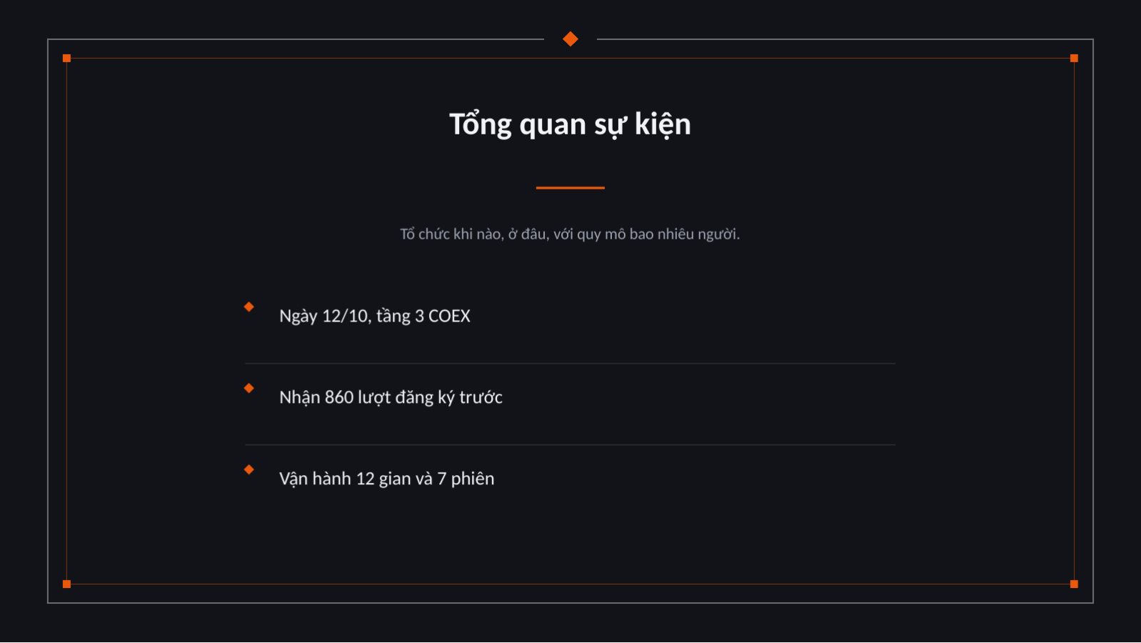 Trang chiếu 4 — Báo cáo kết quả sự kiện