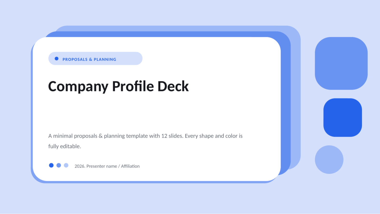 Slide 1 — Company Profile Deck