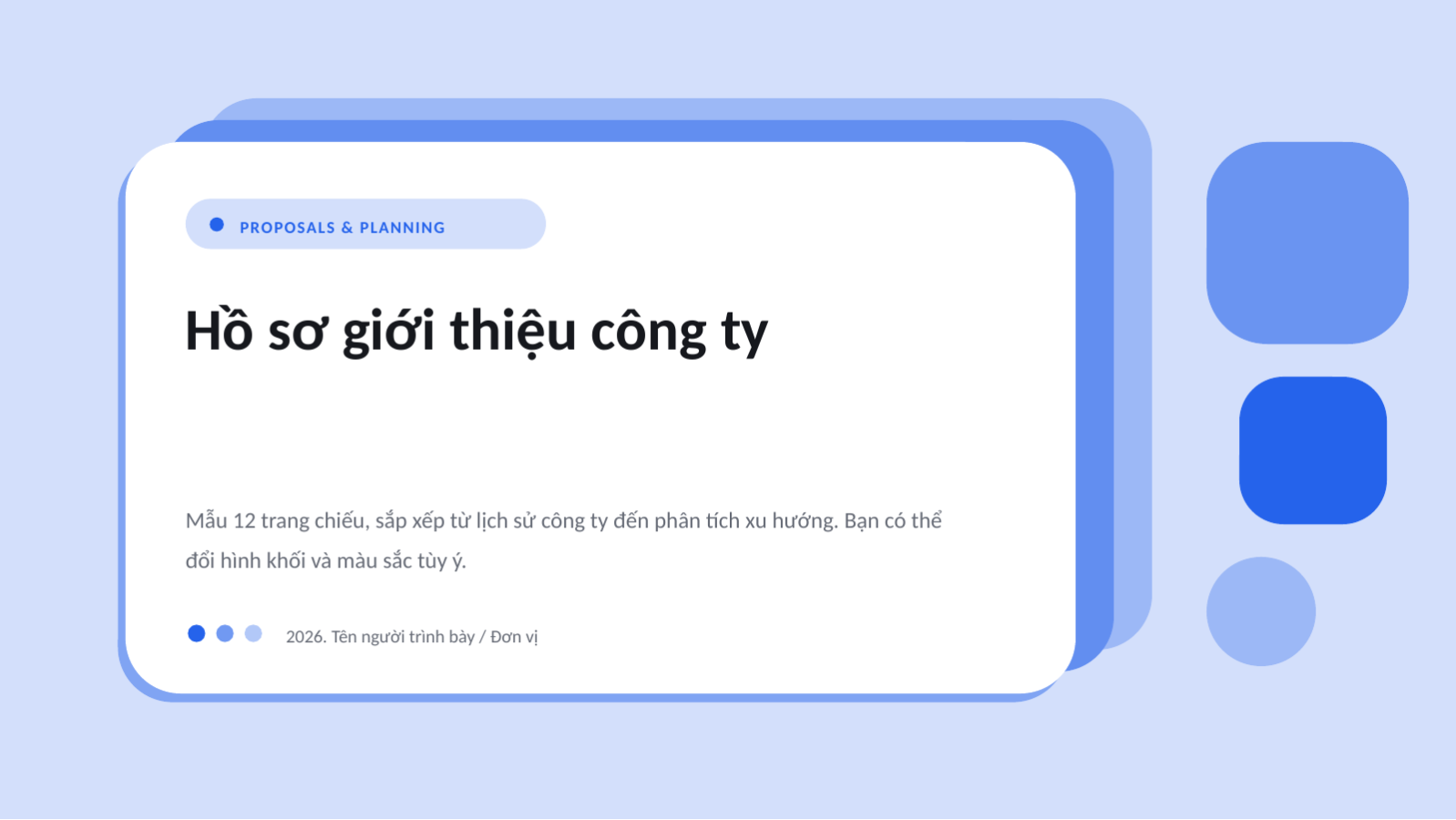 Trang chiếu 1 — Hồ sơ giới thiệu công ty