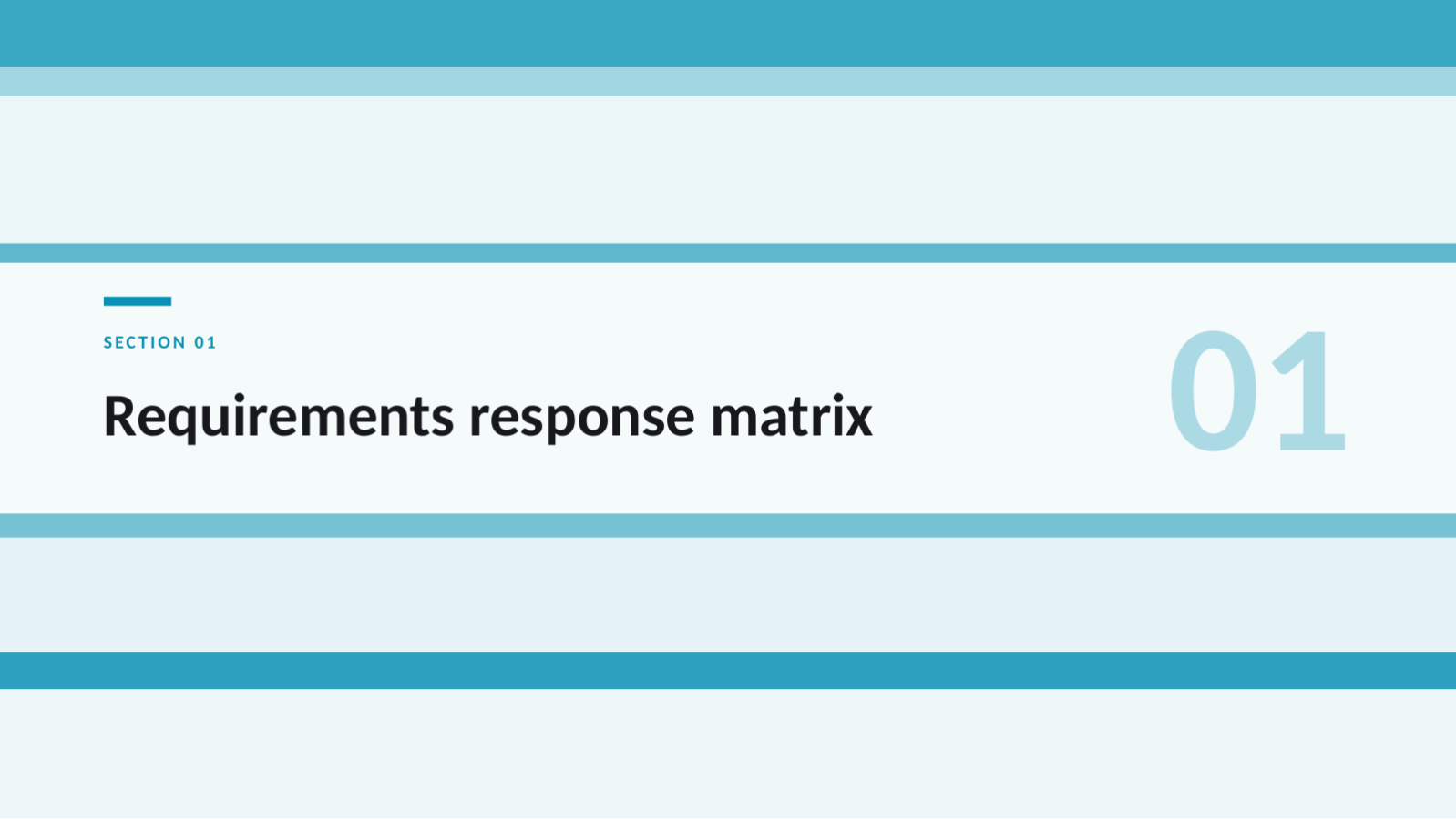 Slide 3 — RFP Response Deck