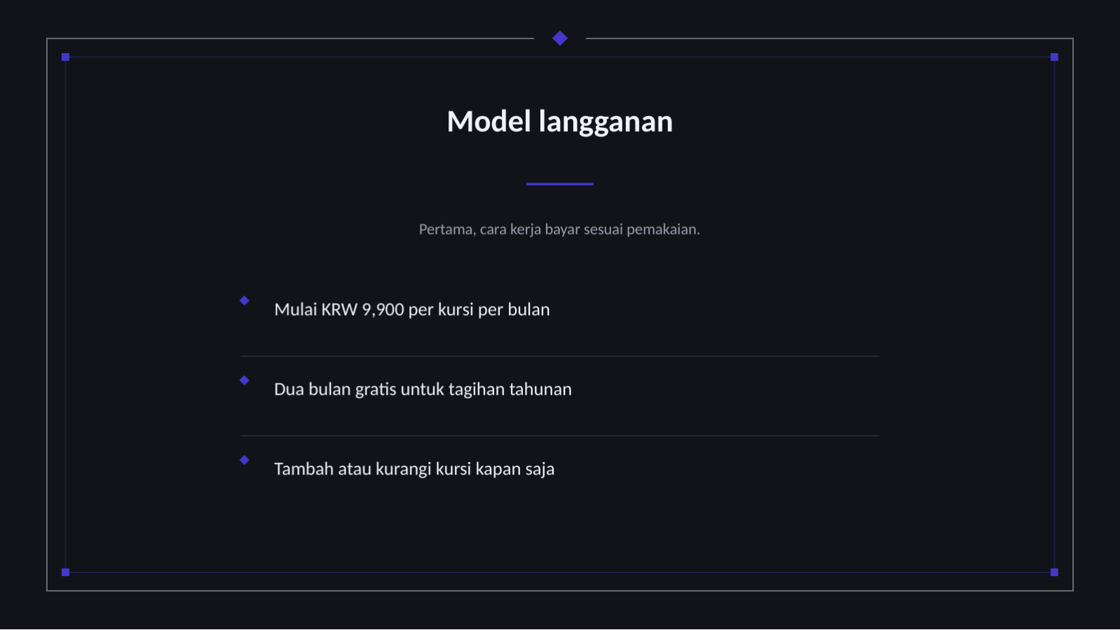 Slide 4 — Perkenalan layanan SaaS