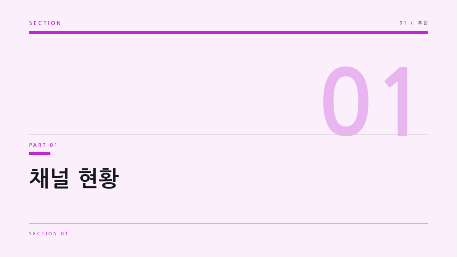 슬라이드 3 — SNS 채널 성과 보고