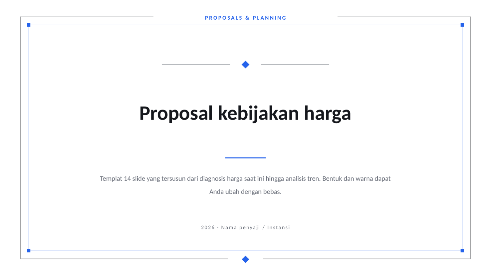 Slide 1 — Proposal kebijakan harga