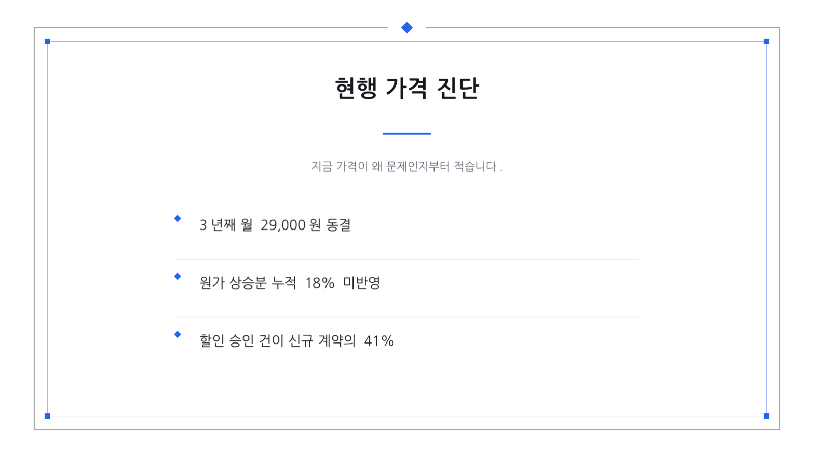 슬라이드 4 — 가격 정책 제안
