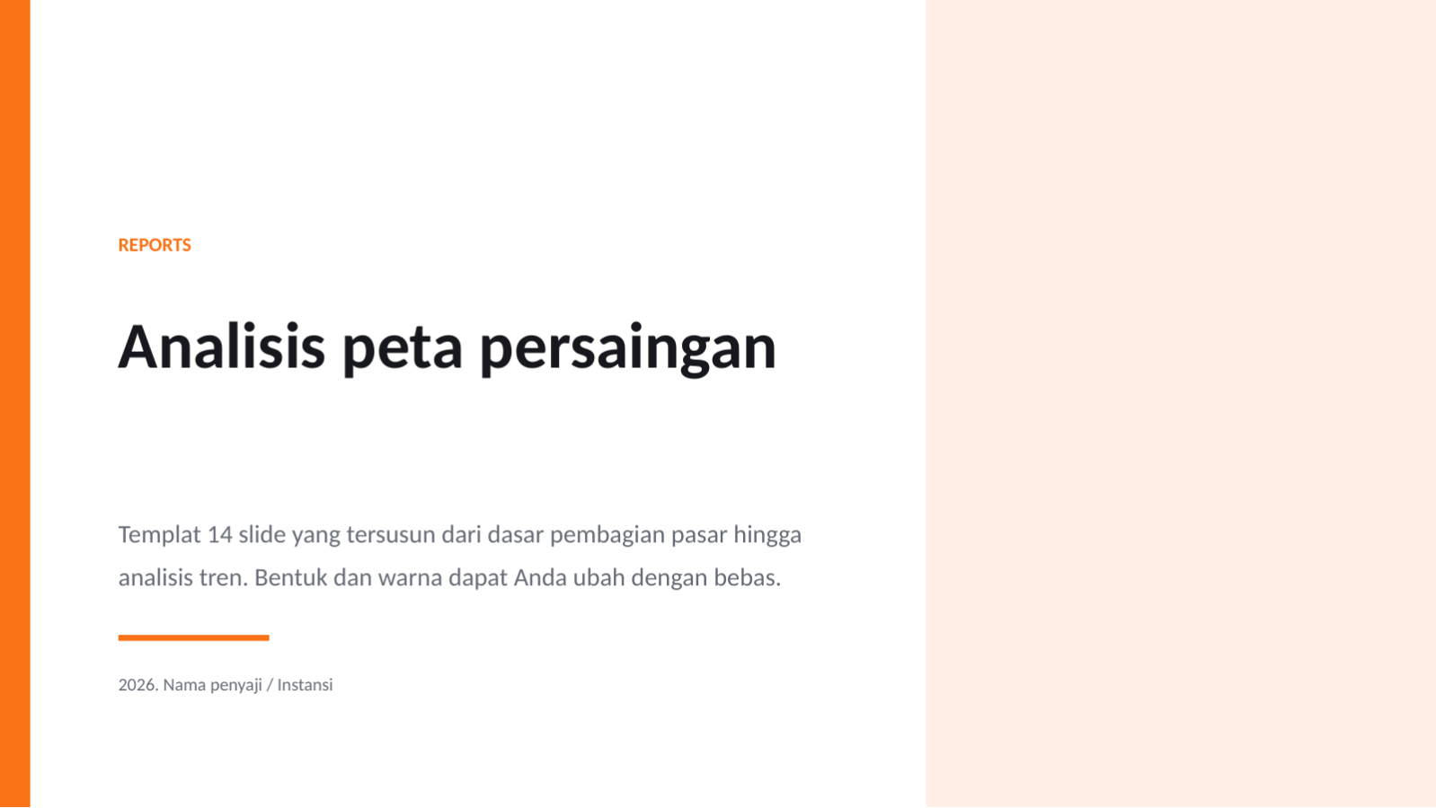 Slide 1 — Analisis peta persaingan