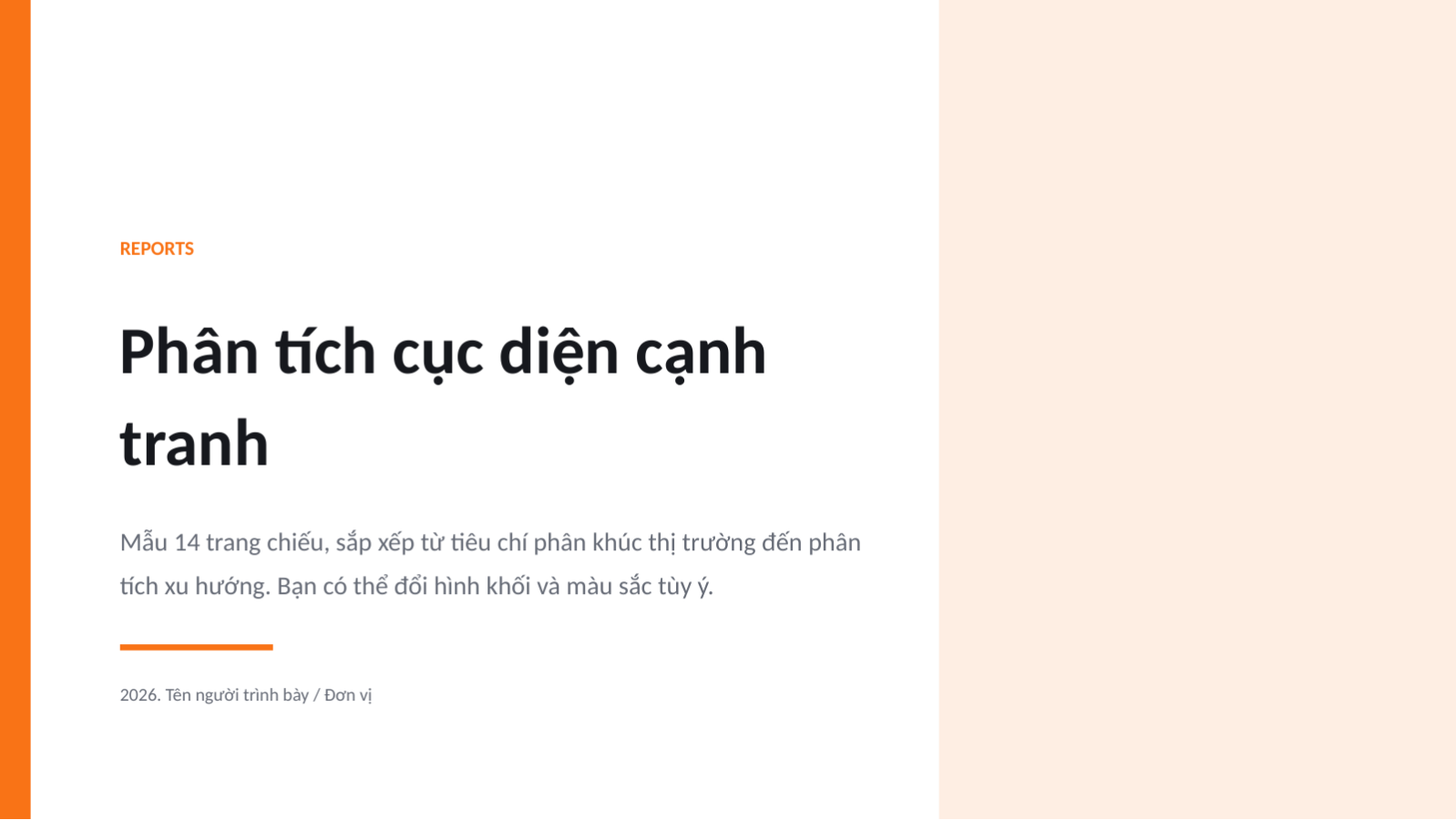Trang chiếu 1 — Phân tích cục diện cạnh tranh