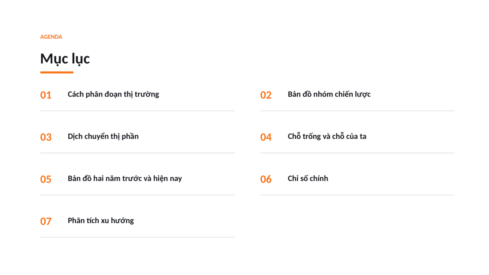 Trang chiếu 2 — Phân tích cục diện cạnh tranh