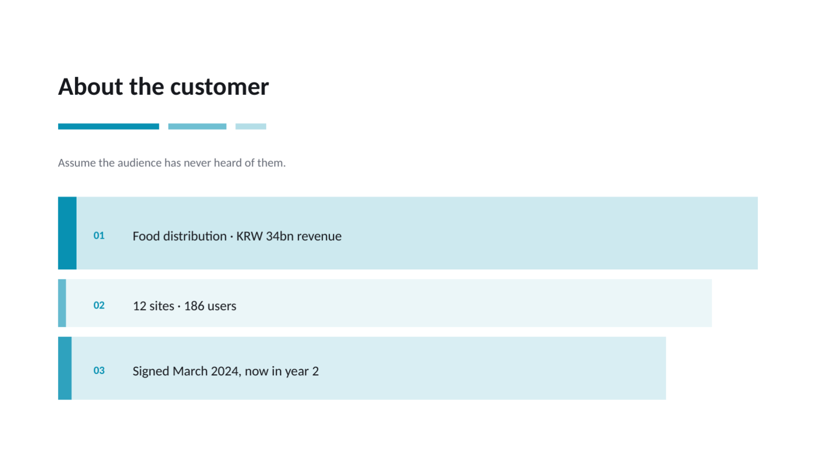 Slide 4 — Customer Success Story Deck