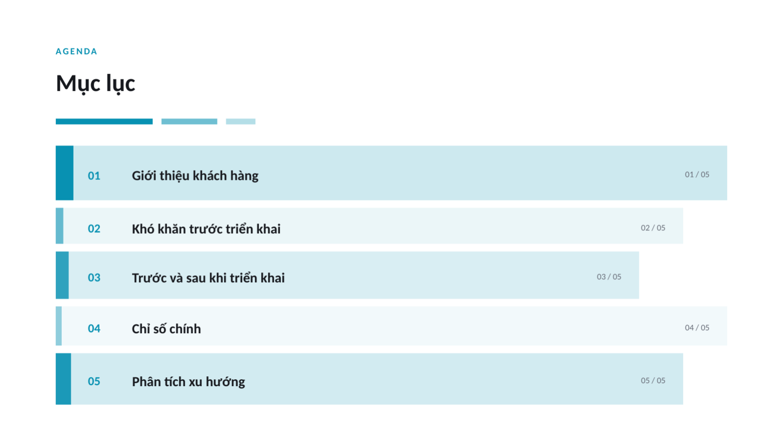 Trang chiếu 2 — Trình bày câu chuyện khách hàng thành công
