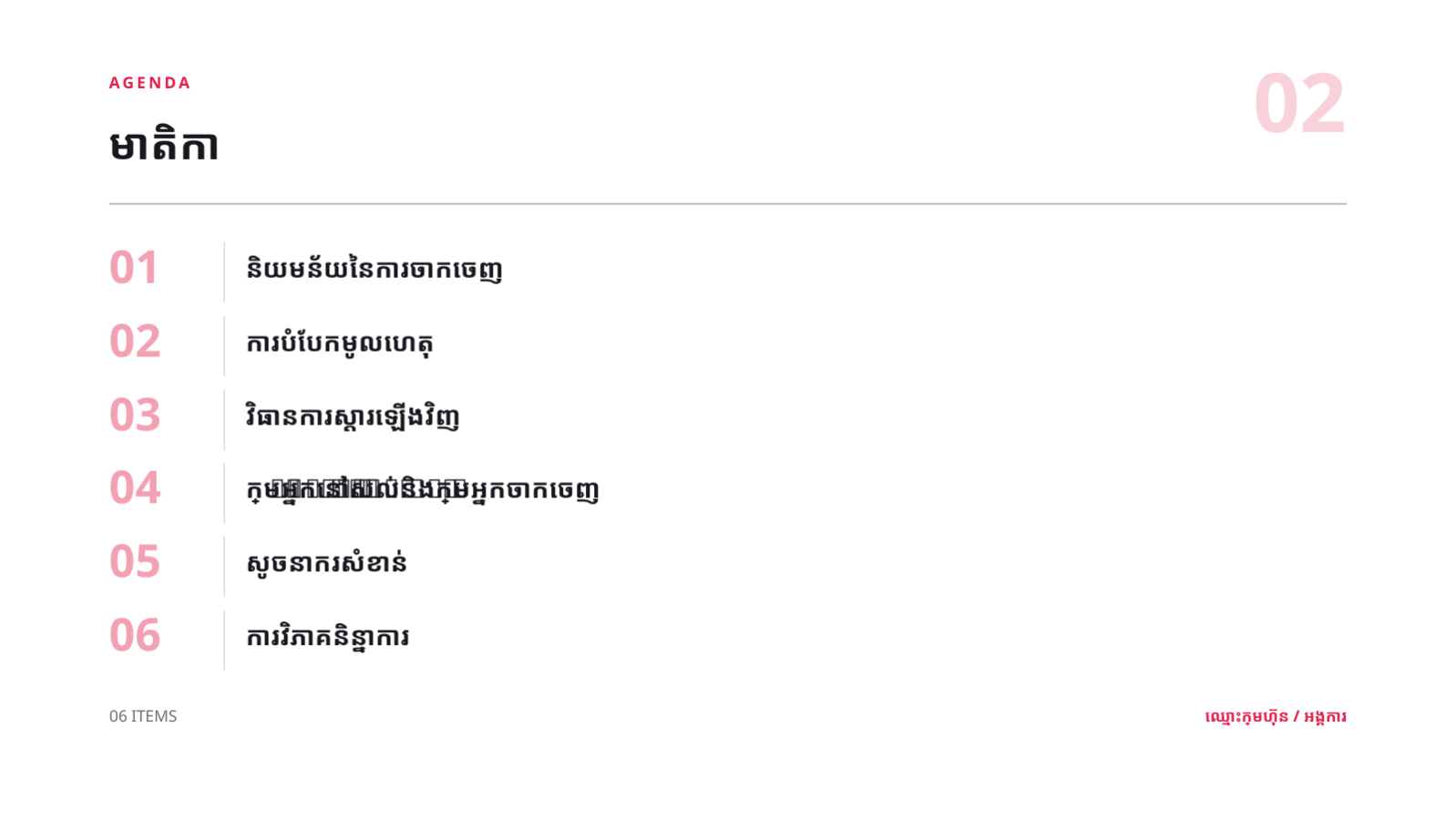ស្លាយ 2 — ការវិភាគការបាត់បង់អតិថិជន