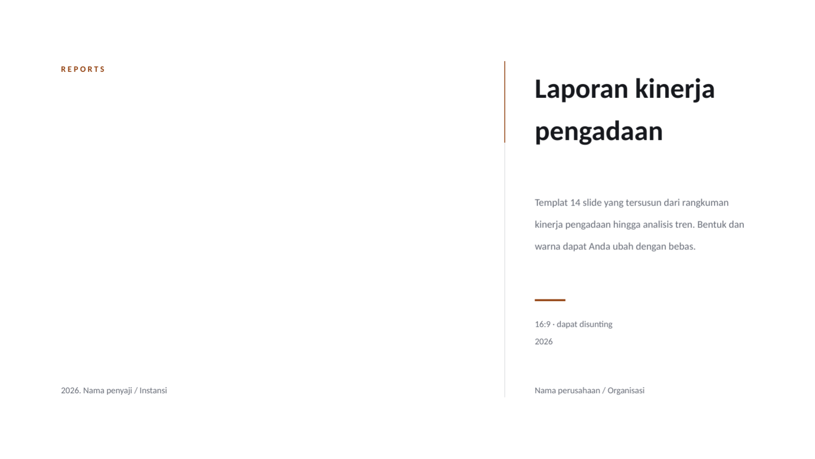 Slide 1 — Laporan kinerja pengadaan