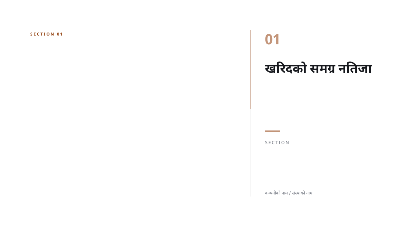 स्लाइड 3 — खरिद प्रदर्शन प्रतिवेदन