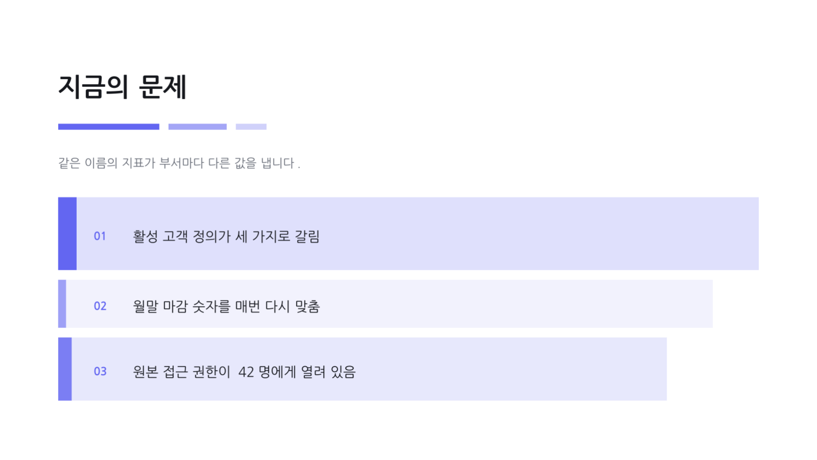 슬라이드 4 — 데이터 거버넌스 제안