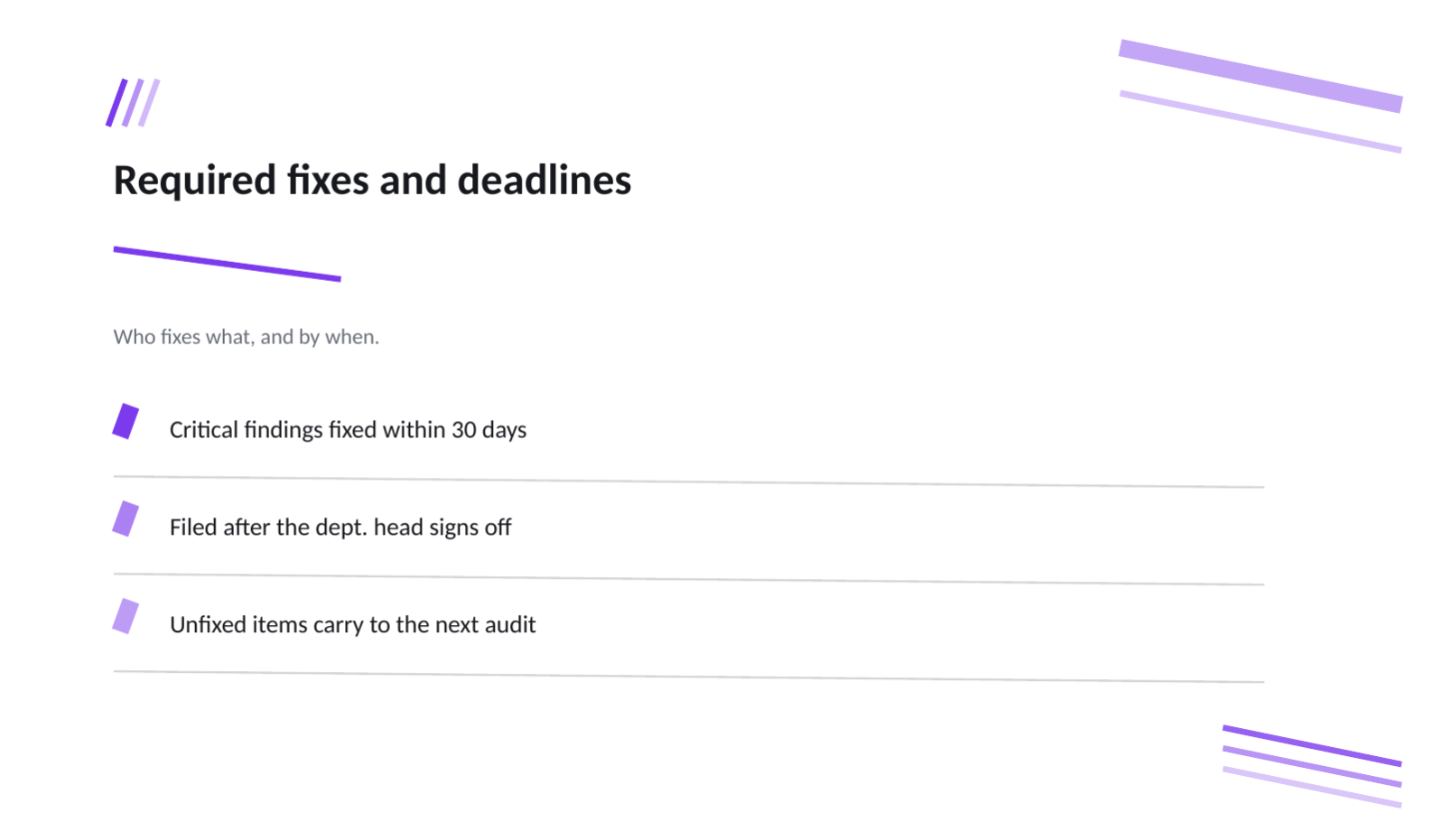 Slide 6 — Security Audit Report Deck