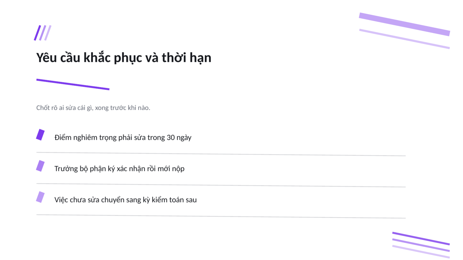 Trang chiếu 6 — Báo cáo kiểm toán bảo mật