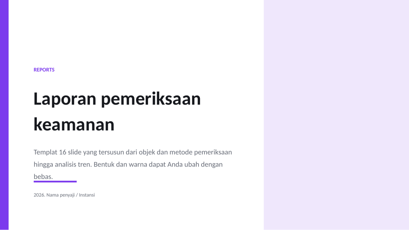 Slide 1 — Laporan pemeriksaan keamanan