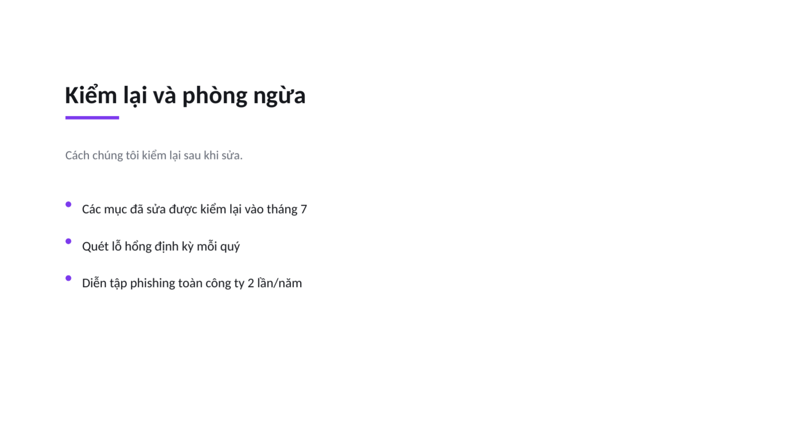 Trang chiếu 12 — Báo cáo kiểm tra bảo mật
