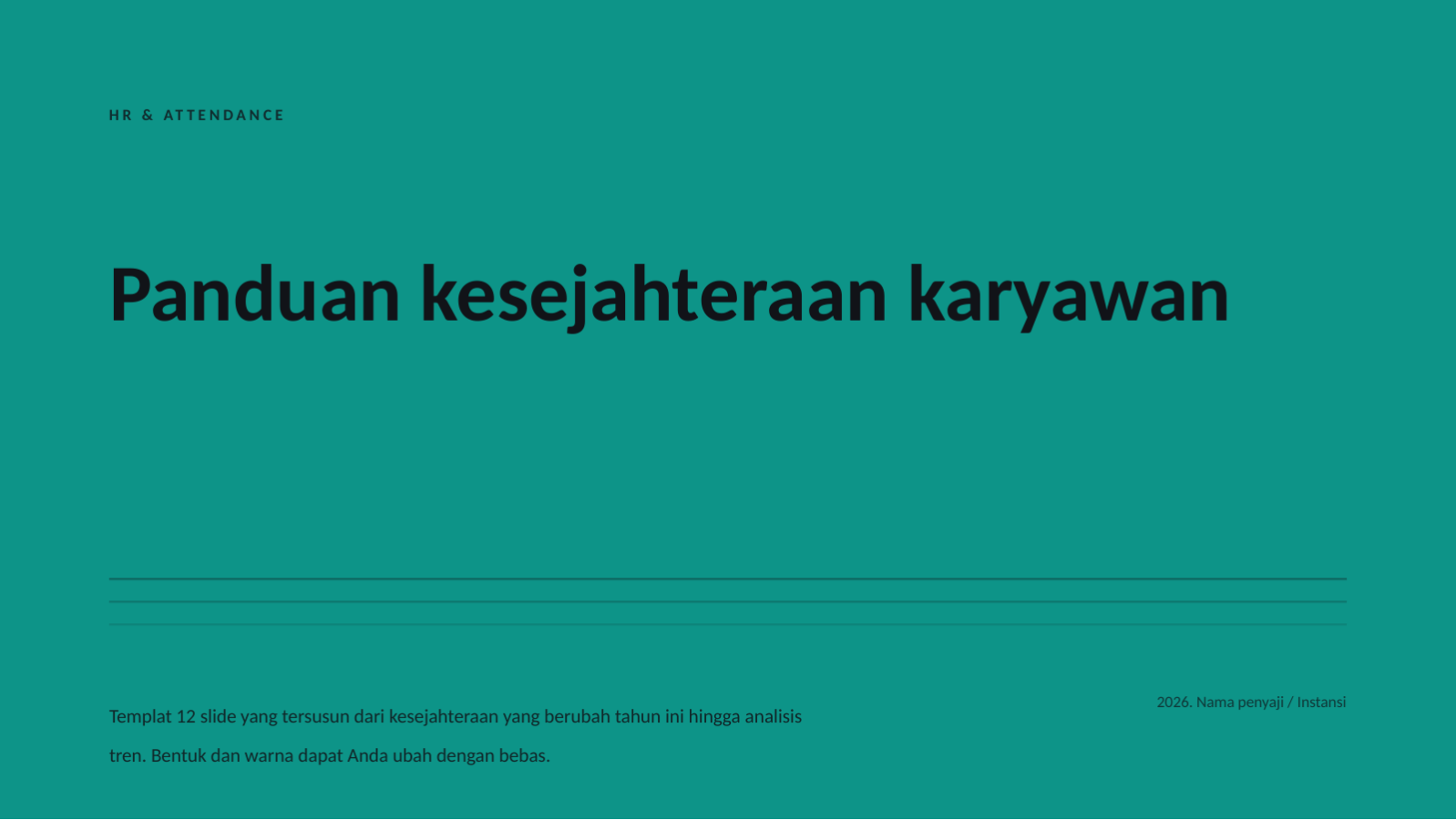 Slide 1 — Panduan kesejahteraan karyawan