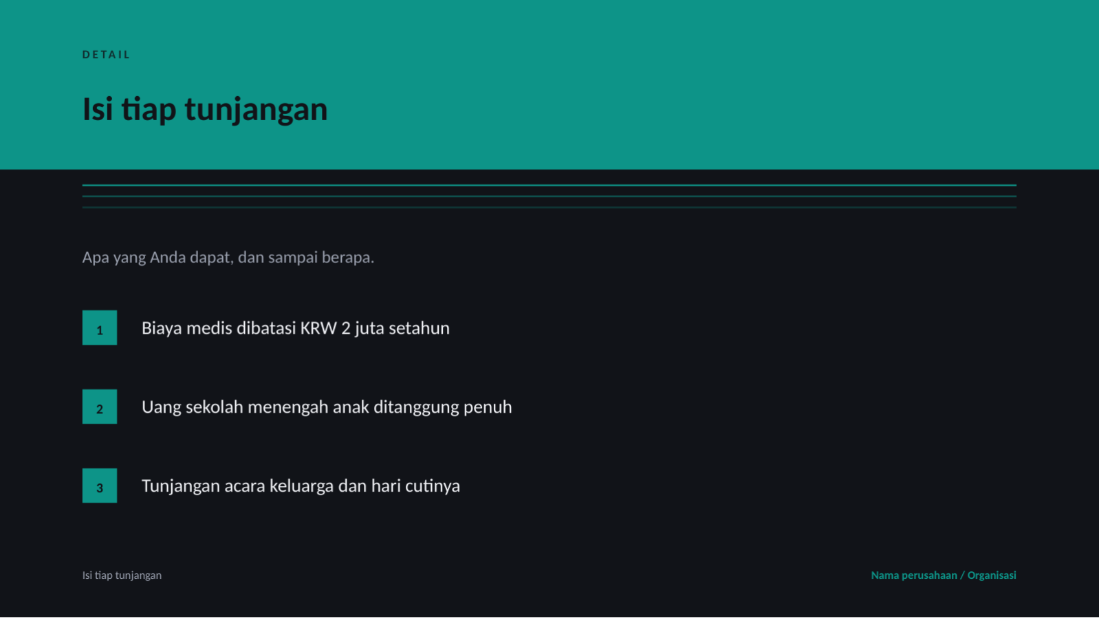 Slide 8 — Panduan kesejahteraan karyawan