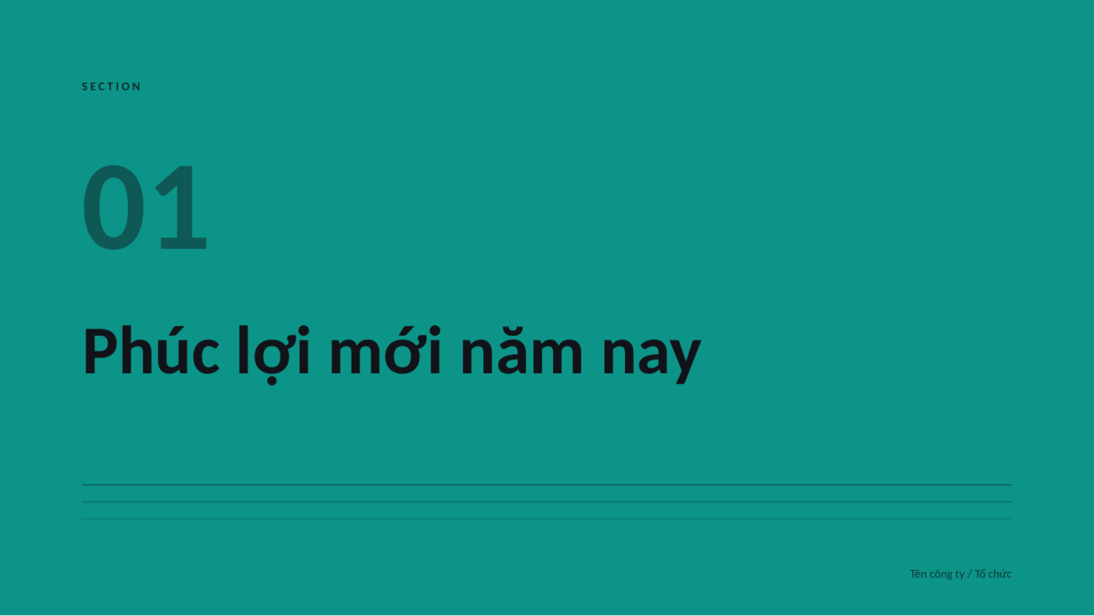 Trang chiếu 3 — Hướng dẫn phúc lợi nhân viên