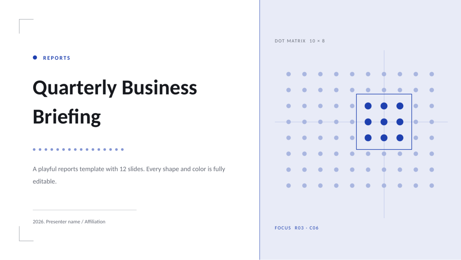 Slide 1 — Quarterly Business Briefing