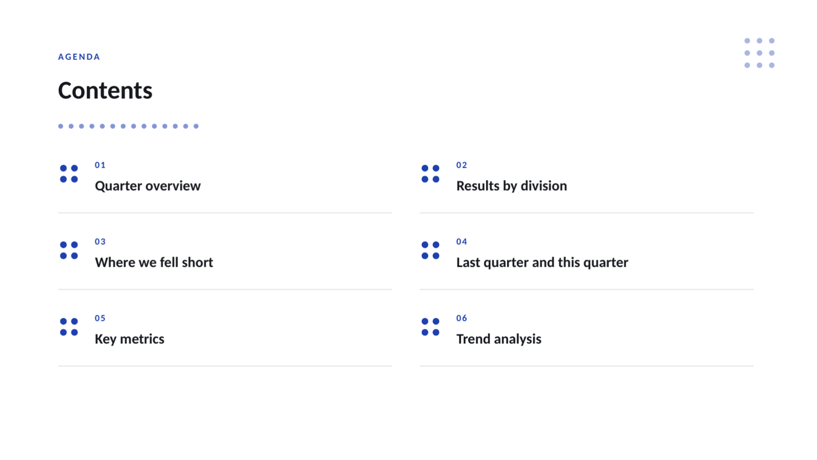 Slide 2 — Quarterly Business Briefing