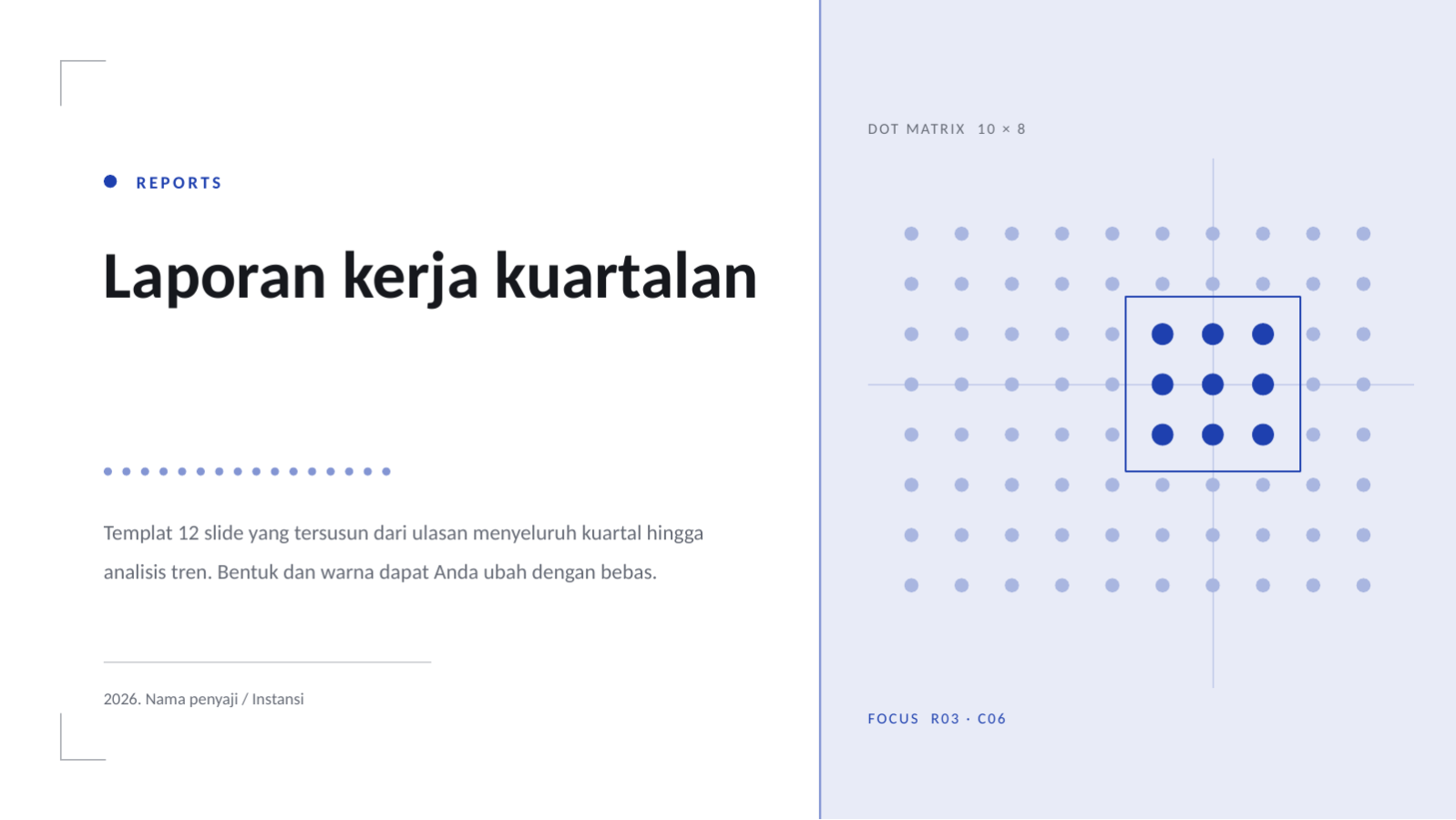 Slide 1 — Laporan kerja kuartalan
