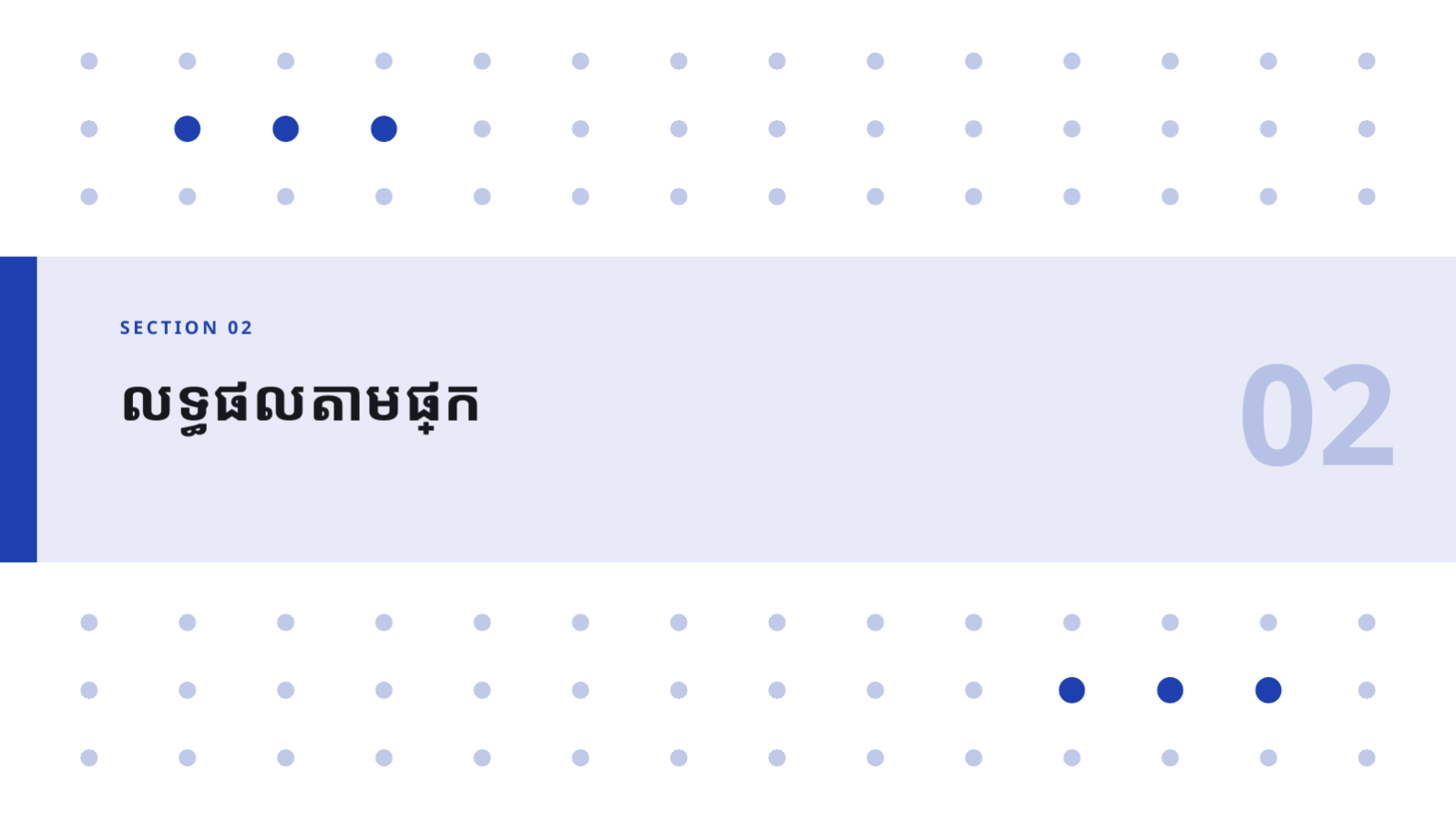 ស្លាយ 5 — របាយការណ៍ការងារ ប្រចាំត្រីមាស