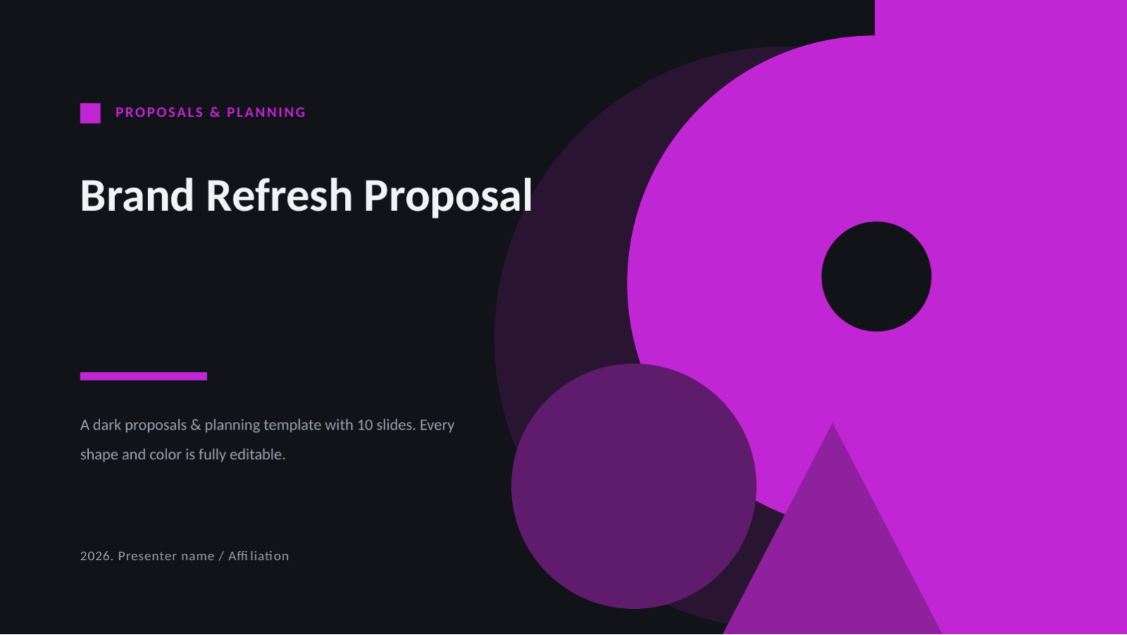 Slide 1 — Brand Refresh Proposal