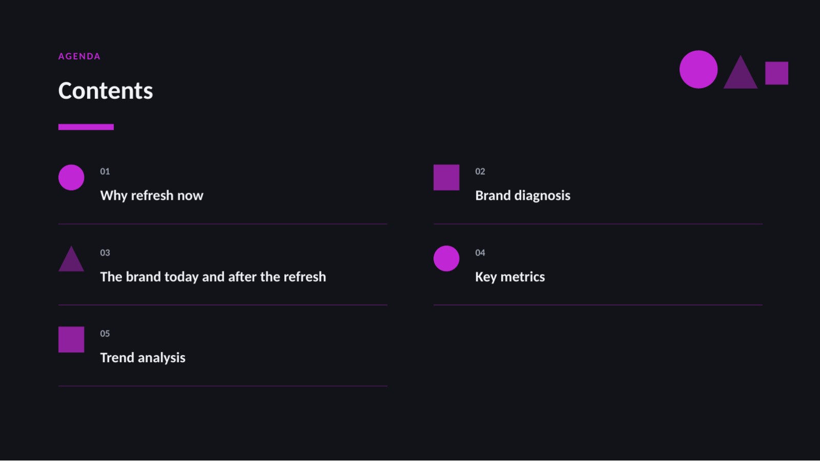 Slide 2 — Brand Refresh Proposal