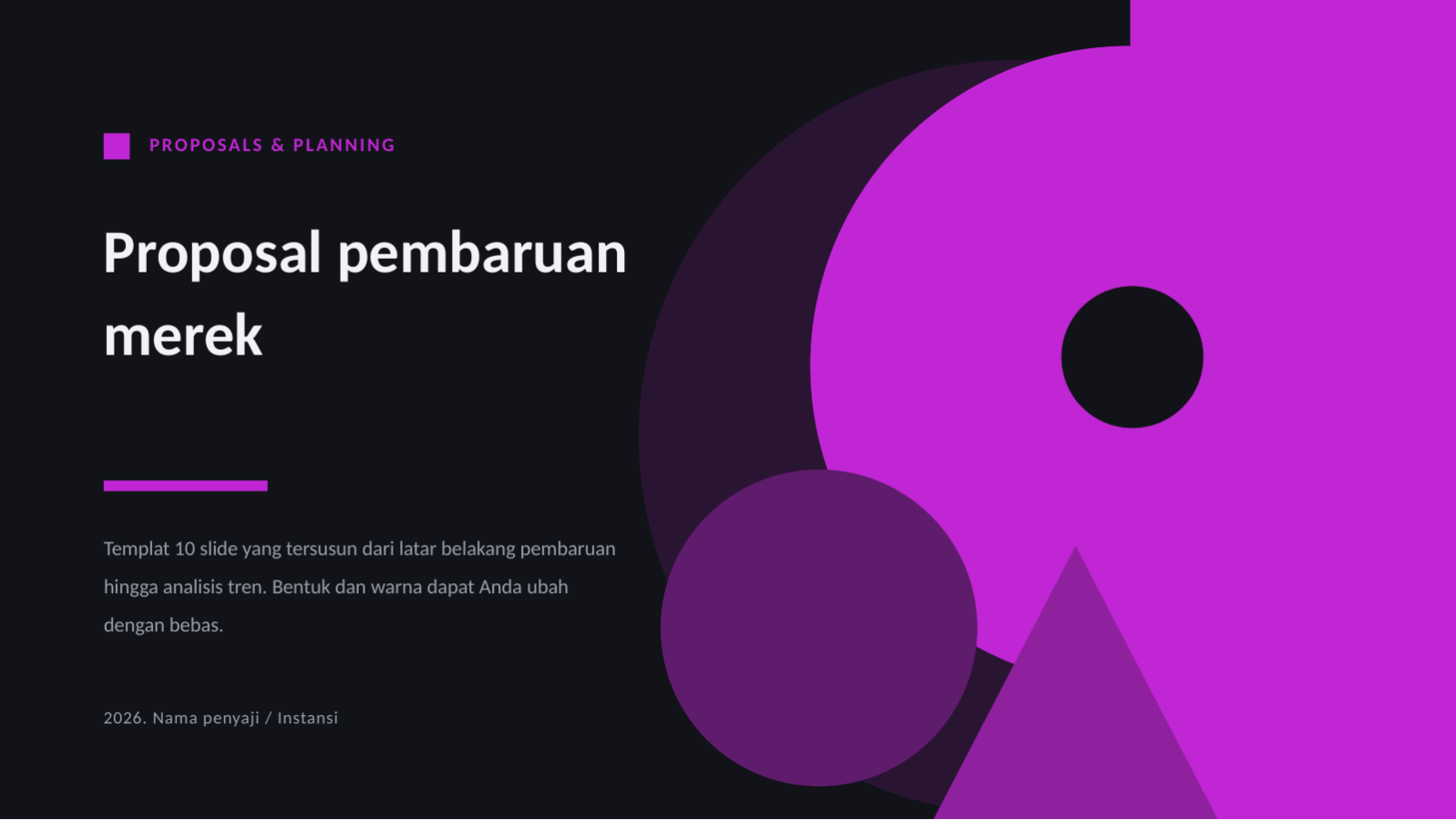 Slide 1 — Proposal pembaruan merek