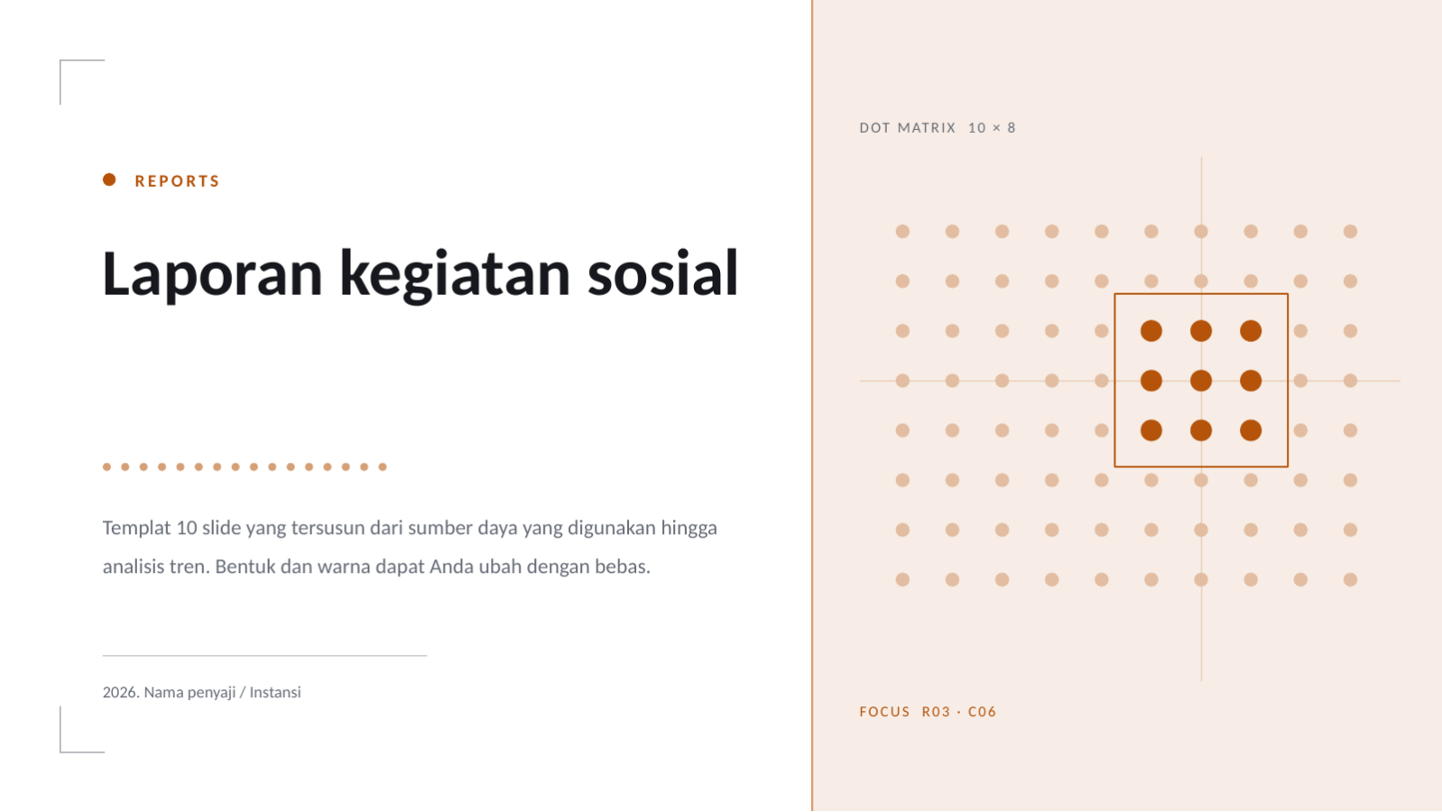 Slide 1 — Laporan kegiatan sosial