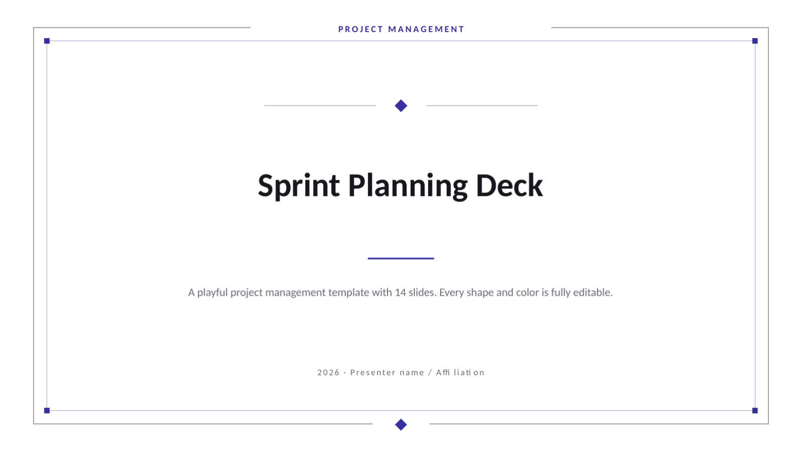 Slide 1 — Sprint Planning Deck
