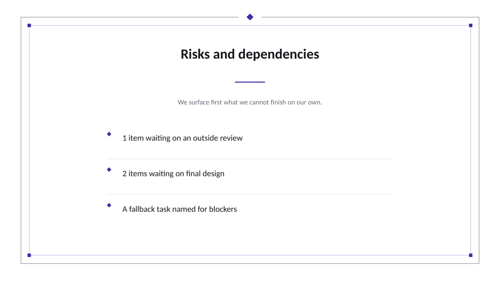 Slide 10 — Sprint Planning Deck