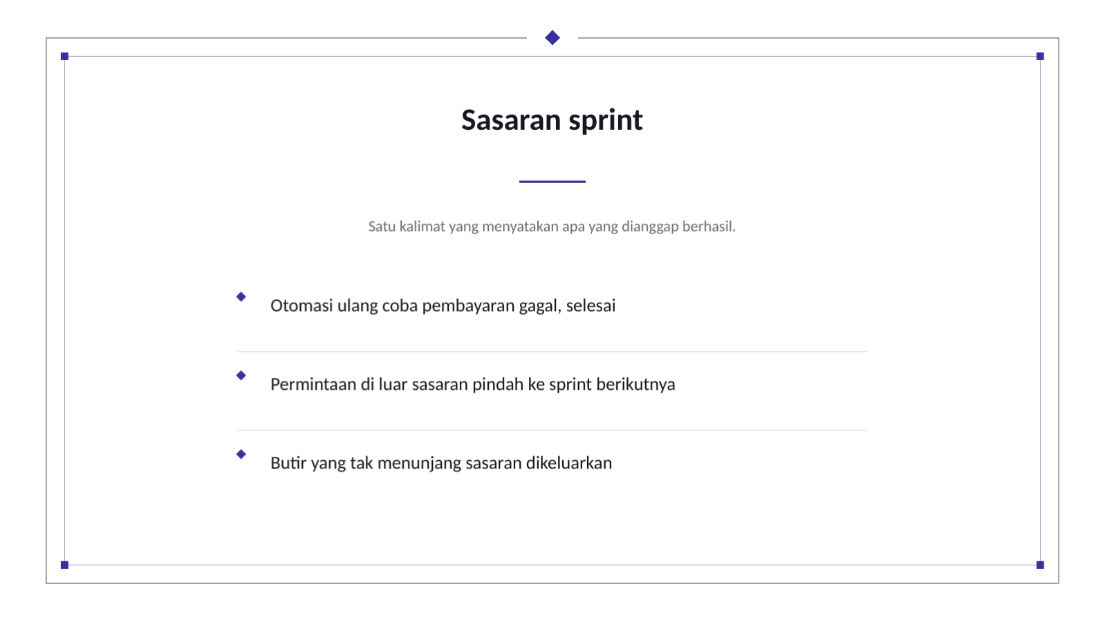 Slide 6 — Rapat perencanaan sprint
