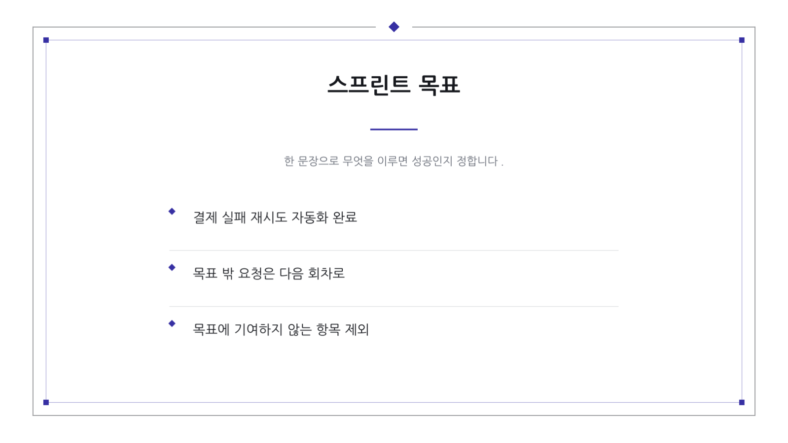 슬라이드 6 — 스프린트 계획 회의
